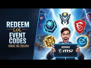 How to Redeem League of Legends EVENT Codes (Worlds, MSI & More 2025/202)