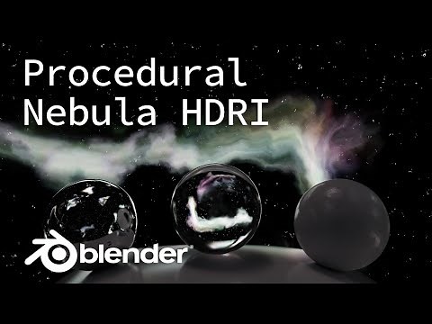 Make a Procedural Nebula HDRI || Night Sky Nodes Part 1 || Blender 2.82