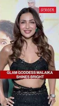 Malaika Arora Stuns In Black As She Brings High Glam Energy To The Red Carpet | Screen | #shorts