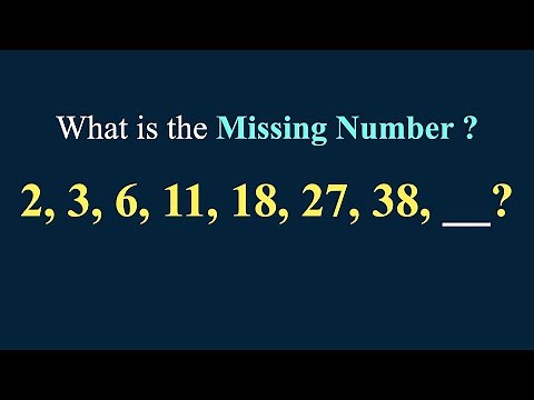 2, 3, 6, 11, 18, 27, 38, __? || What is the Next Number in this Sequence ?? || Number Puzzle