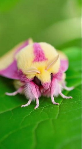 Rosy Maple Moth Macro #MacroPhotography #RosyMapleMoth #NatureDiscovery #WildlifeVideo