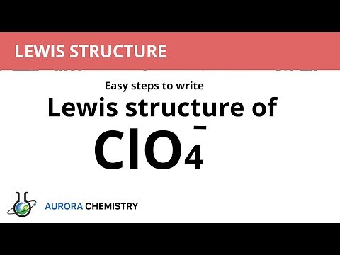 Lewis structure of ClO4- || Easy steps to write Lewis structure of Perchlorate ion