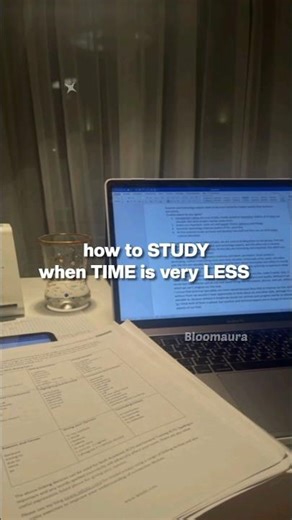 how to study when time is less 🌟