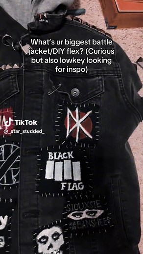 Hand-Painted Punk and Goth Patches for DIY Battle Jackets
