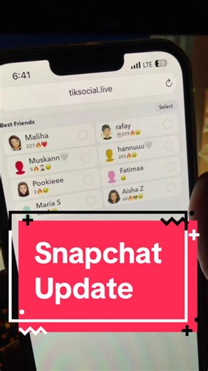 So the latest Snapchat update actually lets other people check your bsf list, and yeah I’m just as shocked 😭😭😭 #snap #snapchat #fyp #snapchatstreaks #fyp