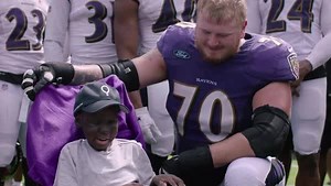145K views · 2.9K reactions | Mo Gaba made history in April, becoming the first person to announce an NFL Draft pick using Braille. This week, he met the player he selected, Ben Powers. Mo makes history, presented by Wawa. | Baltimore Ravens | Facebook