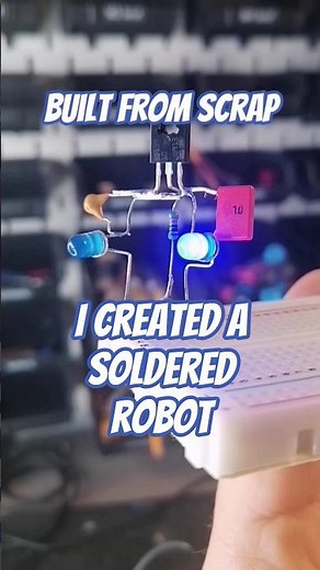 soldering fun 🤖. Try this yourself!