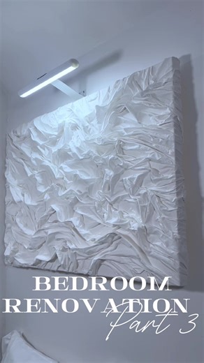 Part 3 | Renovate and Elevate my space with me DIY Fabric Wall Art Edition #bedroomwallart #texturedpainting #fabricart #diyproject #bedroomrenovation #interiordesign #bedroominspo #luxurybedroom #creatorsearchinsights