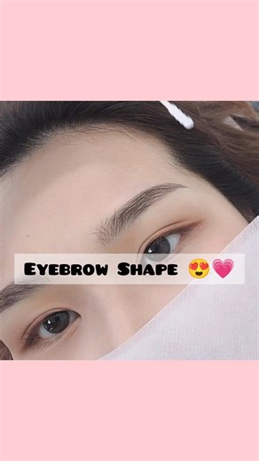 How to make perfect eyebrow shape Quick and easy way with pencil 😍💗. #shorts #ytshorts #fypシ