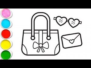 Bag Drawing for Kids | Easy School Bag Drawing Step by Step | Simple Drawing