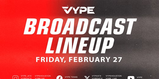 VYPE Live Lineup - Friday 2/27/26