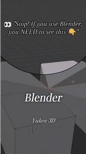 🎯 Blender Quick Tip — Snap to Vertex