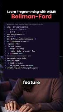 ASMR Bellman-Ford Shortest Paths and Negative Cycle Detection | Programming ASMR