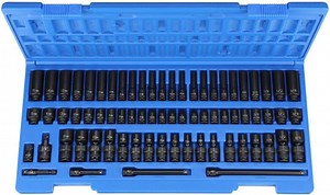 Grey Pneumatic 1/4" Dr 72pc Stan. & Deep Surf. Drive Impact Set (9772)