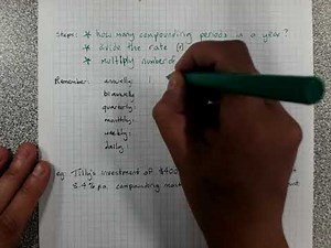 Compound interest: non-yearly compounding periods