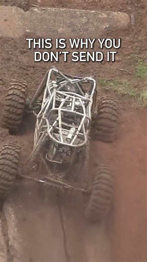 Wet concrete wall + full send = carnage 😳 What flew off at the top?