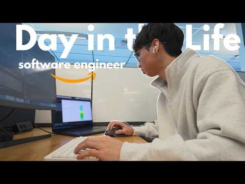 Day in the Life of an Amazon Software Engineer | Office Desk Setup
