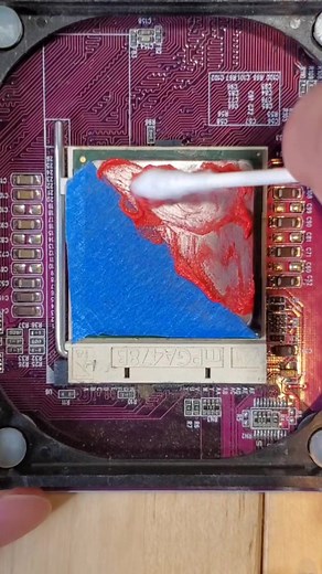 lapping a cpu! #pc #pctips #pcbuilding #cpu #mryeester