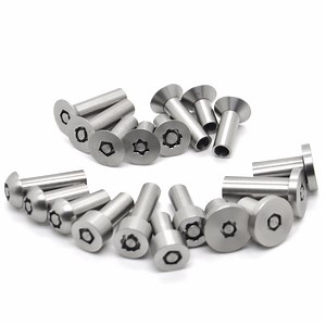 [Hot Item] Custom 303 304 316 Stainless Steel Flat Button Socket Head Binding Post Sleeve Barrel Nut