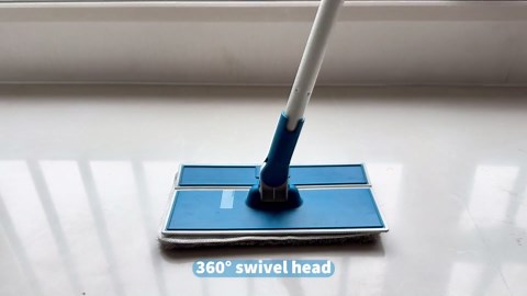 Wall Cleaner Mop and Baseboard Cleaner Tool with 55" Long Handle & Foldable Panel - Multi-Surface Cleaning Mop for Ceilings, Baseboards, Windows, Floors