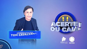 Anota aí 📝 #AcerteouCaia! está em novo horário: Com apresentação de Tom Cavalcante, todos os domingos, às 16h, na tela da #RECORD. 😉 | Cite Record TV - Comunicação