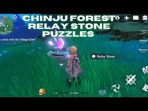 Chinju Forest relay stone puzzles | Secret puzzle inazuma | Genshin