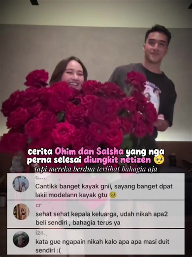 rayakan anniversary, ohim dan salsha mala dirujuk netizen tentang cerita lama #ohimsalsha #salshabillaadriani #ohim #pasangan #mokondo