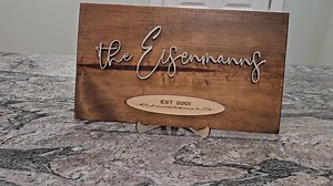 Personalized Family Name Sign: Laser Cut Wood, Custom Keepsake - Etsy UK