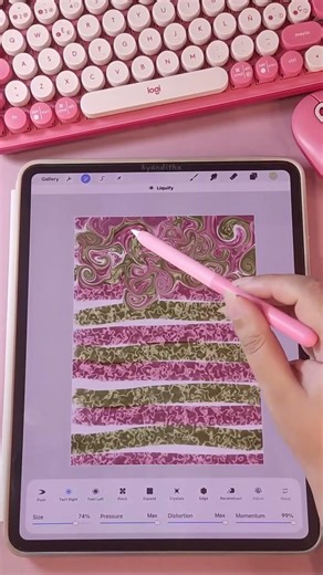 Making iPad Wallpaper in Procreate with Noise & Liquify 🎨 (Tutorial)
