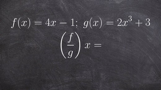 Find the domain from division of two functions