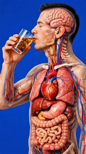 Did you know 😏 What happens inside your body when you drink clove water 💧 🤔..... 3d medical facts...must watch full video 📹... #humanbody #medical #healthcare #ai #anatomy