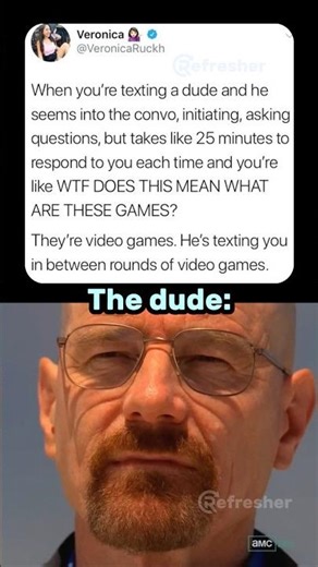 Texting a gamer be like
