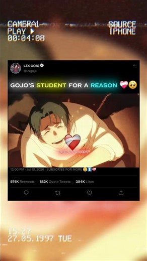 YUTA IS A REALLY GOOD STUDENT ❤️‍🩹🥹 #jujutsukaisen #gojo #yuta #animeedits