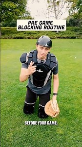 Pregame Blocking Progression for Catchers 💪🏽 #baseball #softball #catcherdrills