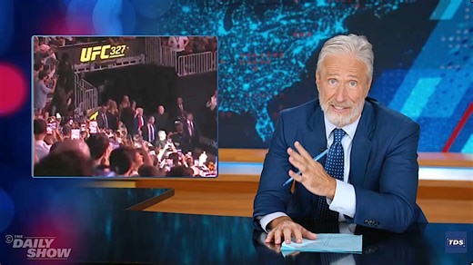 Jon Stewart Torches Trump For Attending UFC Fight During Iran Negotiations