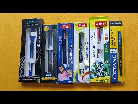 PART 2 | PENS COLLECTION VIDEO| FLAIR, CLASSMATE & LINC GEL PEN COLLECTION UNBOXING & REVIEW VIDEO|