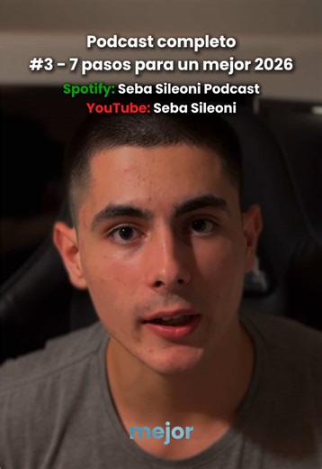 Nuevo episodio del podcast!! Clip de “7 pasos para un mejor 2026” Link en mi bio