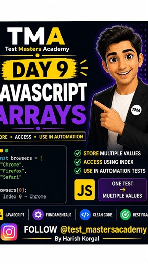 🚀 DAY 9/60 — JavaScript Arrays | #shorts