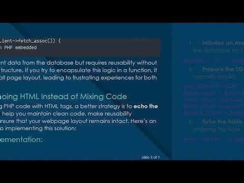 How to Effectively Reuse PHP Code within HTML without Breaking Layouts