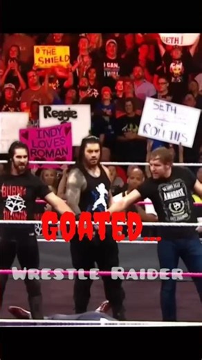 The shield reunion 2017 #wwe #romanreigns #deanambrose #sethrollins #shield #return #ajlee #cmpunk