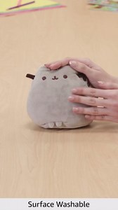 GUND Pusheen The Cat Squisheen Plush, Stuffed Animal Cat for Ages 8 and Up, Gray, 6"