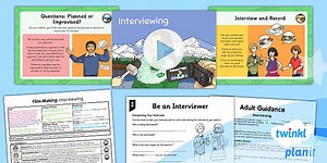 Computing: Film-Making: Interviewing Year 6 Lesson Pack 4