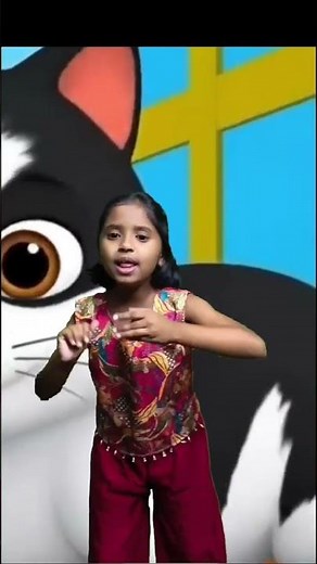 Meow Meow Billi Karti | म्याऊँ म्याऊँ | Hindi Nursery Poems for Kids | Hamari Aaru | Aaru Ke Rhymes