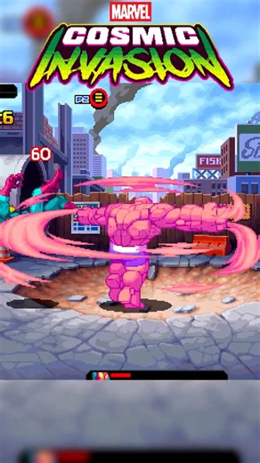The Thing Moves Marvel Cosmic Invasion #marvelvscapcom #marvel #gaming