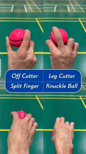 Different bowling grip tutorial #cricket #cricketdrills