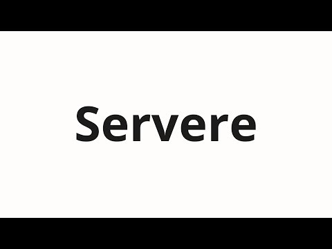 How to pronounce Servere | Сервере (Server in Russian)