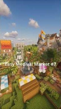 I didn't expect this to turn out this good ! Minecraft Medival Market # 6 #minecraft