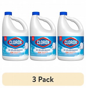 (3 pack) Clorox Splash-Less Liquid Bleach Cleaner, Regular Scent, 117 fl oz
