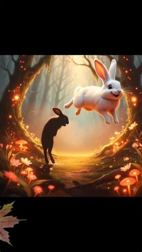 Magical Rabbit in the Enchanted Forest ✨🐇 | Fantasy Short Video rabbit #fantasy #forest #magical
