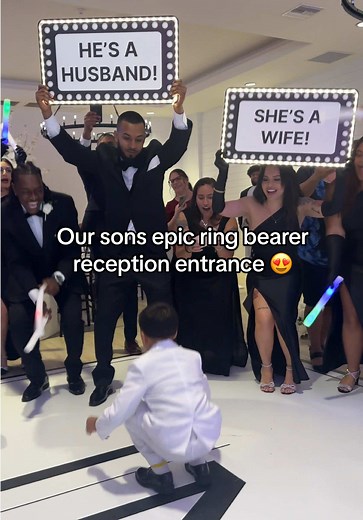 Epic Wedding Reception Entrance by Our Son